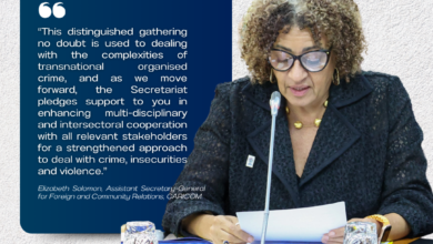 Photo of “We must strengthen our cooperation…to preserve our Caribbean region as a Zone of Peace,” – CARICOM ASG.