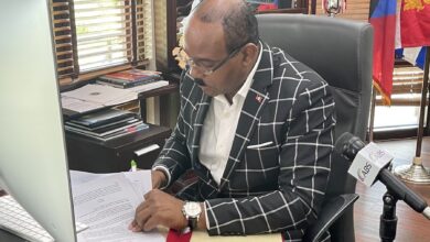 Photo of MoU signed establishing Centre for Excellence for Oceanography and the Blue Economy at The University of the West Indies Five Islands Campus