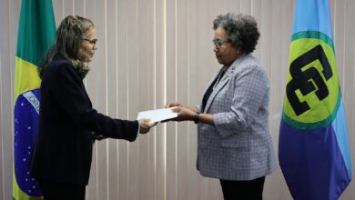 Photo of CARICOM SG accredits new Brazilian Ambassador