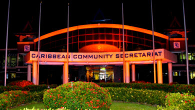 Photo of CARICOM Secretariat Goes Orange to Highlight Ending Violence Against Women and Girls