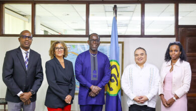 Photo of CARICOM Deputy Secretary-General welcomes Assistant Secretary-General of the OAS for a courtesy call