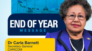 Photo of END-OF-YEAR MESSAGE FROM THE SECRETARY-GENERAL OF THE CARIBBEAN COMMUNITY (CARICOM) DR CARLA N. BARNETT