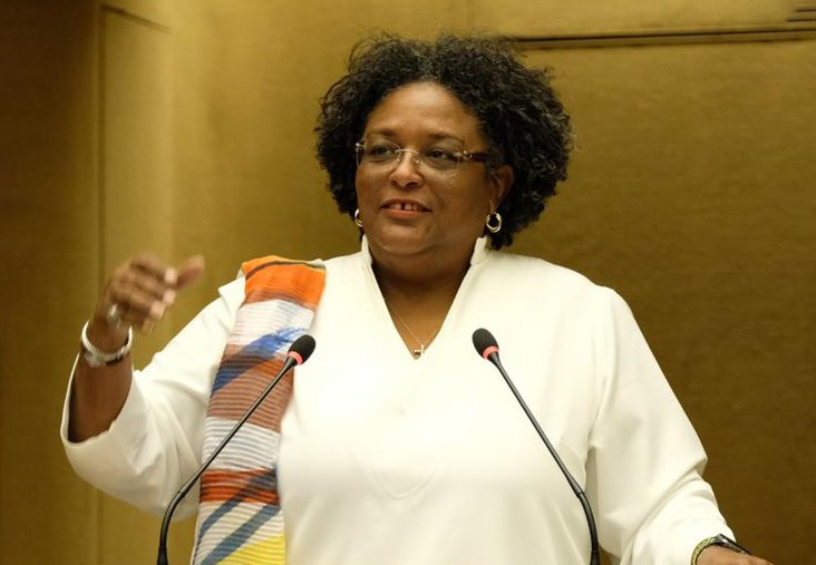Prime Minister of Barbados and Incoming CARICOM Chair, the Hon. Mia Amor Mottley (Photo via BGIS)