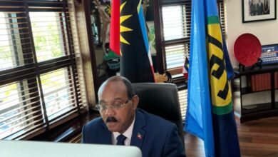 Photo of Remarks by Outgoing Chairman, Prime Minister Gaston Browne, Antigua and Barbuda, 33rd Inter-Sessional Meeting of CARICOM Heads