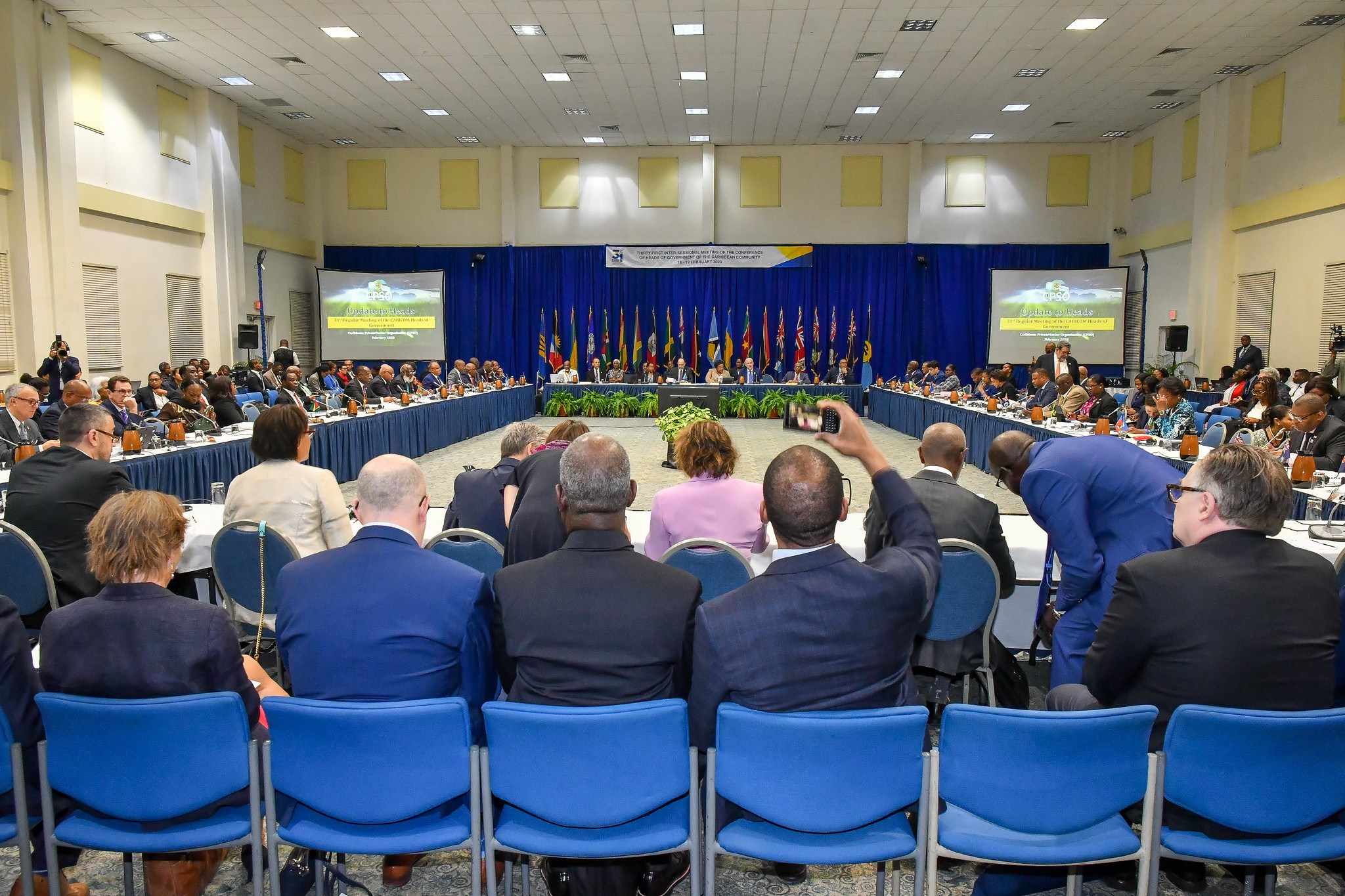 Heads of Government and delegates at the 31st Intersessional Meeting of the Conference of Heads of Government of CARICOM