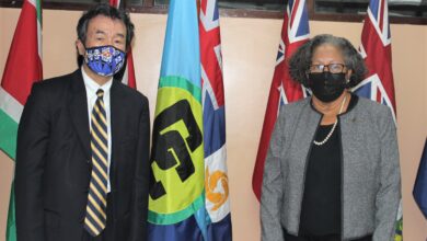 Photo of Secretary-General holds wide ranging discussions with Japan’s Ambassador to CARICOM