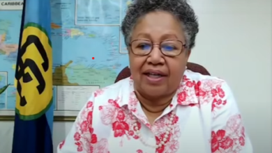 Photo of Presentation by Dr Carla N. Barnett, Secretary-General of the Caribbean Community (CARICOM) at the Thirty-Ninth Session of the Economic Commission for Latin America and the Caribbean (ECLAC) (Panel 3: Sectoral Investment Strategies – Drivers of Sustainable Development), Buenos Aires, Argentina (Hybrid), 25 October 2022