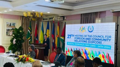 Photo of Remarks by the Outgoing Chair of the Council for Foreign and Community Relations (COFCOR), Senator the Hon. Kamina Johnson Smith, Minister of Foreign Affairs and Trade of Jamaica, at the Opening Ceremony of the Twenty-Seventh Meeting of COFCOR, 23 May 2024, Roseau, Dominica