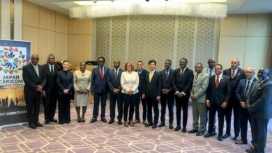 Photo of CARICOM foreign ministers in Japan for bilateral talks