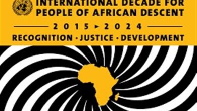 Photo of Pre-Recorded Video Remarks from Dr. Carla N. Barnett, Secretary-General of the Caribbean Community (CARICOM) at the Third Session of the Permanent Forum on People of African Descent, Geneva Switzerland, 16-19 April 2024