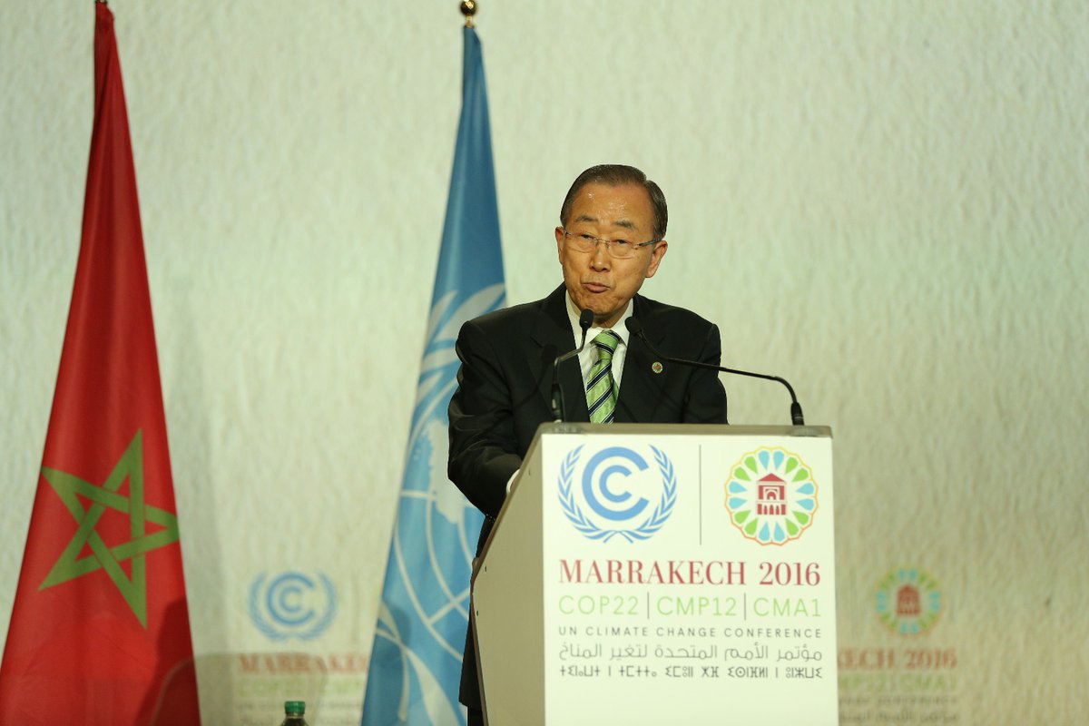 Photo of UN Secretary General Ban Ki Moon  hails ‘new dawn of cooperation on climate change,’ urges action on Paris accord