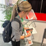 Ms. Candace Amoroso, of Trinidad and Tobago during a visit to the ACP MEAs Booth at CBD COP15 Ms. Candace Amoroso, of Trinidad and Tobago during a visit to the ACP MEAs Booth at CBD COP15