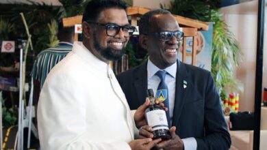 Photo of CARICOM’s 50th Anniversary Rum Blend launched during the 46th Regular Meeting in Guyana