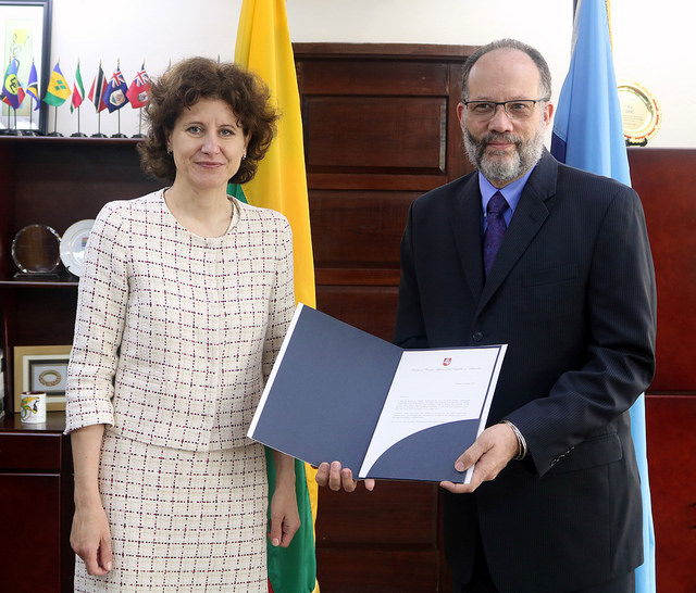 Photo of SG URGES LITHUANIA TO ADVOCATE FOR CARICOM