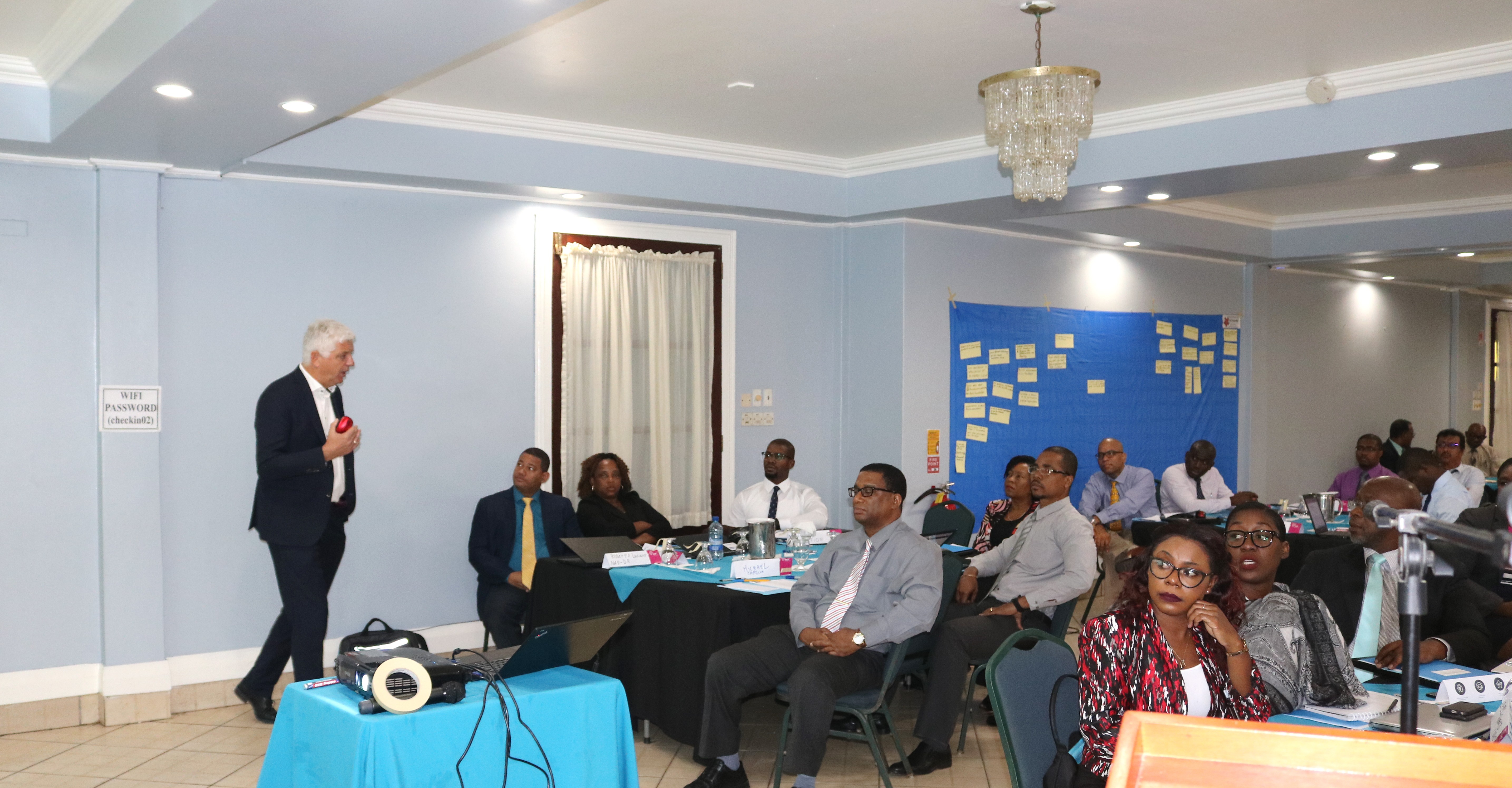 Photo of NAO Representatives of CARIFORUM States, regional organizations being trained to implement EDF-funded projects