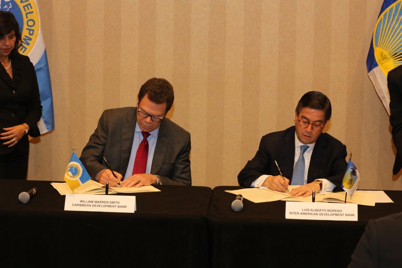 Photo of CDB signs agreement with IDB to secure USD 71.5M sustainable energy programme for Eastern Caribbean