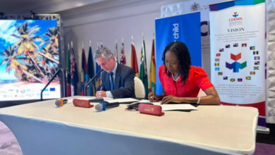 Photo of CDEMA, UNICEF sign MOU at 13th Caribbean Conference on Comprehensive Disaster Management
