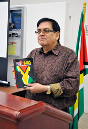 Photo of HIV/AIDS book launched at Guyana Consulate, NY