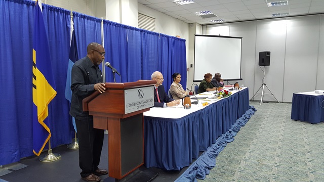 Photo of Chairman of the CARICOM Commission on the Economy advises Member States to take advantage of available concessionary funds.