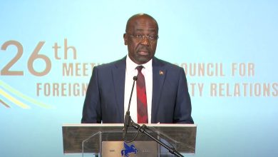 Photo of Remarks by Hon. E. P. Chet Greene, outgoing Chair of the Council for Foreign and Community Relations, at the Opening of the 26th Meeting of the COFCOR, Kingston, Jamaica 17 May 2023