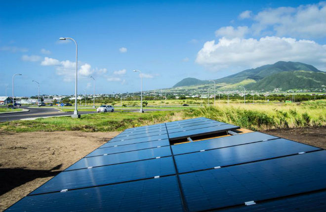 Photo of SKN breaks ground on new solar farm