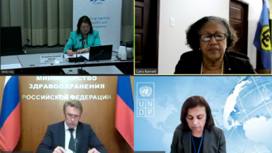 Photo of Keynote Address by Secretary-General Dr. Carla Barnett to the UNGA Side Event: Friends of the UN Inter-Agency Task Force on the Prevention and Control of Non-Communicable Diseases (NCDS): Mobilising Resources and Technical Support with and for Member States to deliver the NCD and Mental Health Development Goal targets during and Beyond COVID-19