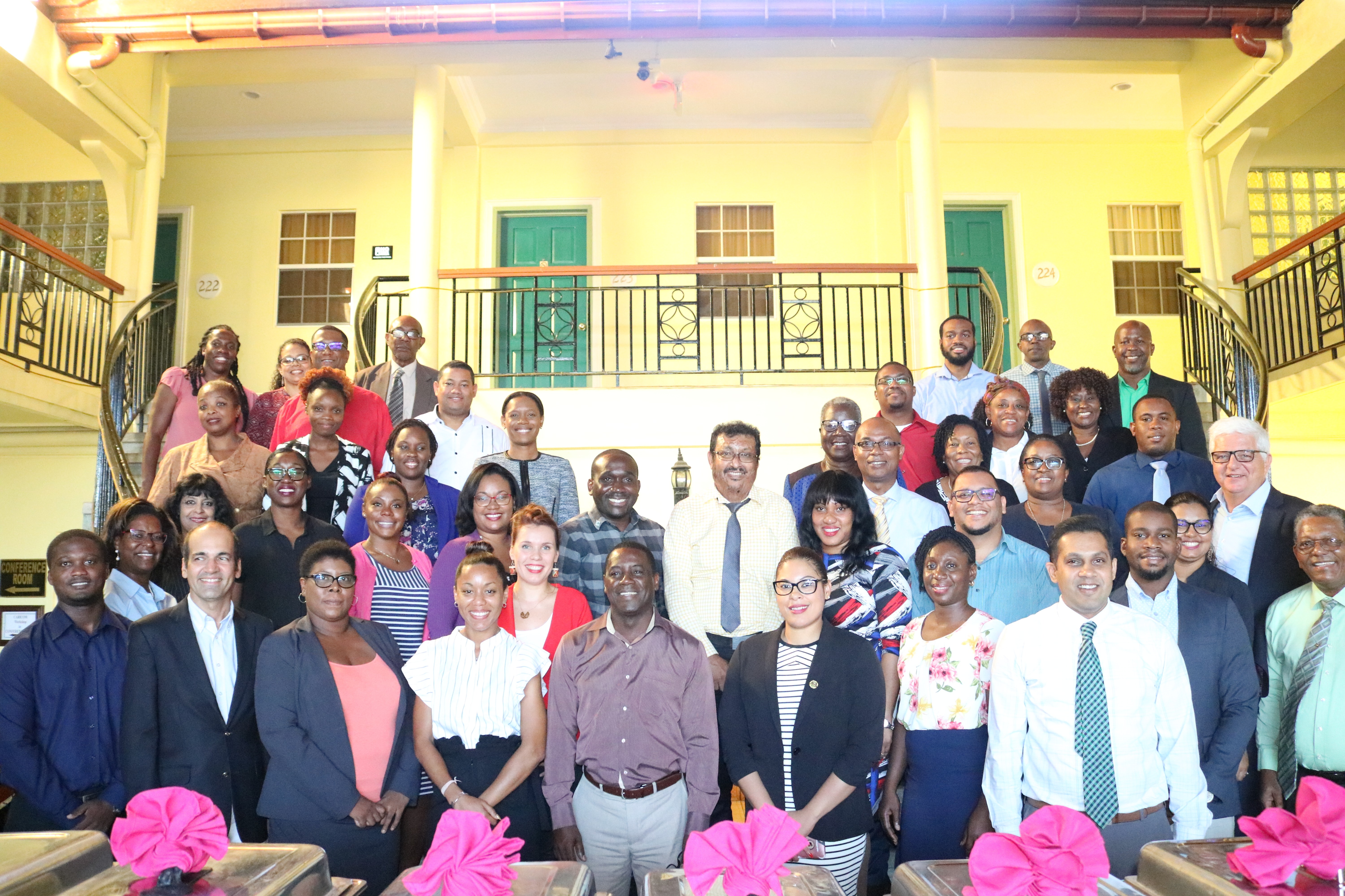 Photo of CARIFORUM DG urges training participants to use what they have learnt in their jobs