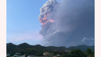 Photo of Monday morning update #LaSoufriere Volcano
