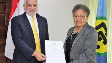 Photo of Remarks by Dr Carla N. Barnett, Secretary-General of the Caribbean Community at the Presentation of Credentials by H.E. Mr David Málaga, Ambassador of the Republic of Peru to CARICOM, 23 November 2022