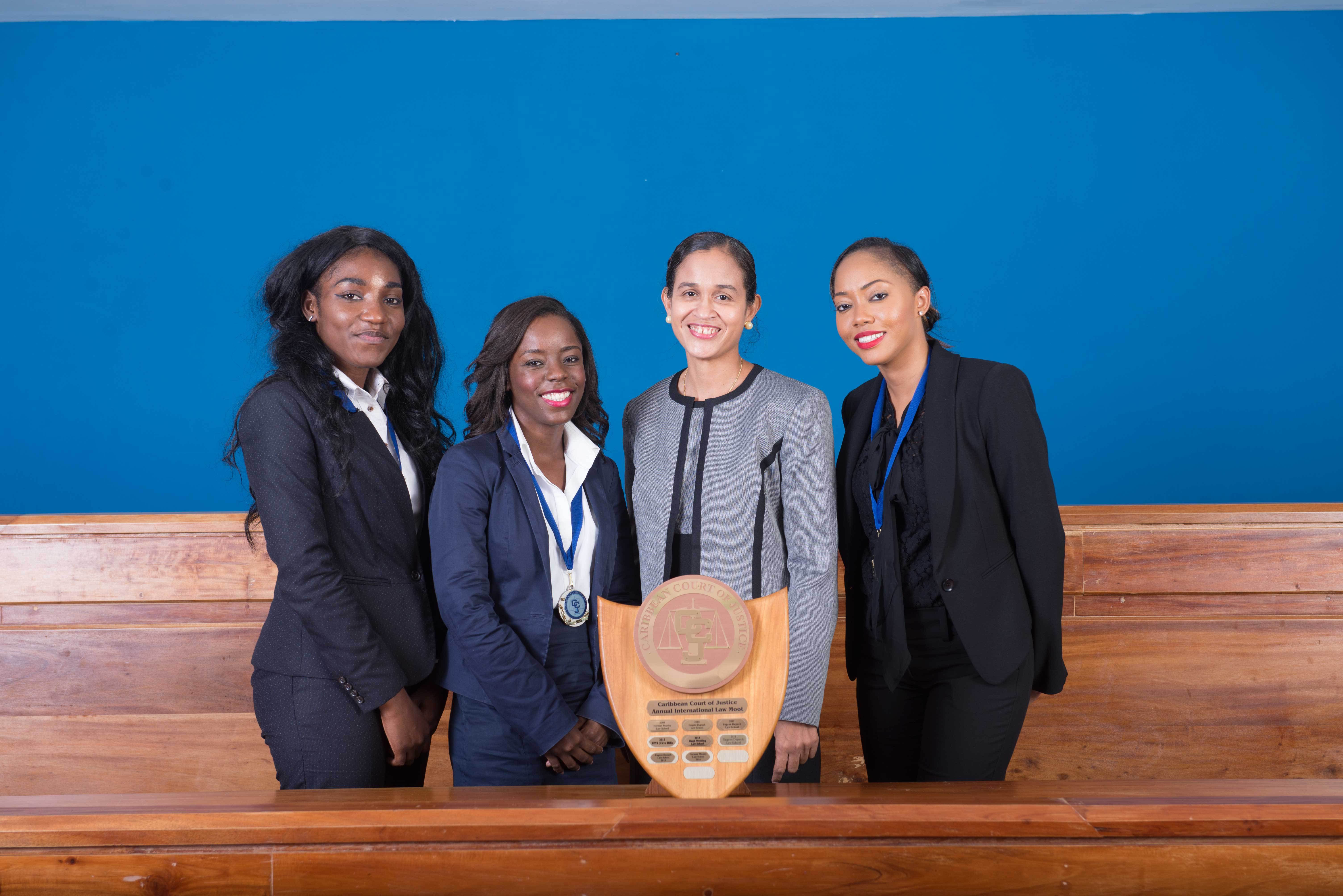 Photo of Woman power as Eugene Dupuch Law School claims fifth victory at CCJ Law Moot