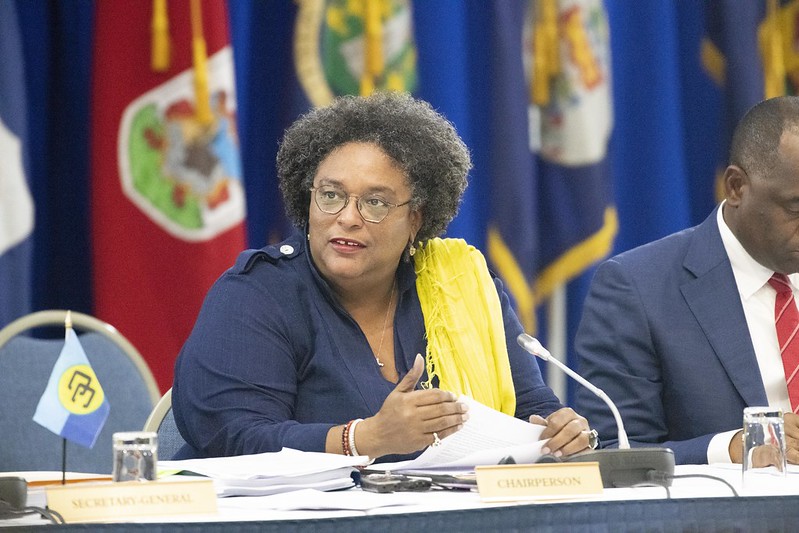 Chair of CARICOM, Prime Minister of Barbados, the Hon. Mia Mottley