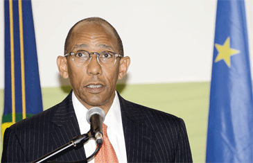 Photo of Opening Remarks Mr. Nigel Romano Vice President Of Operations, Caribbean Development Bank Special First Meeting Of Directors Of Gender Bureaux Mar R Iott Courtyard, Christ Church, Barbados February 23, 2015