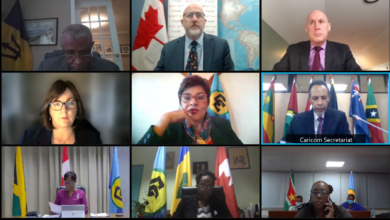 Photo of Opening Remarks by Ambassador Colin Granderson, Assistant Secretary-General, Foreign and Community Relations to the Second Meeting of Senior Officials of the Dialogue between CARICOM and Canada,  10 December 2021