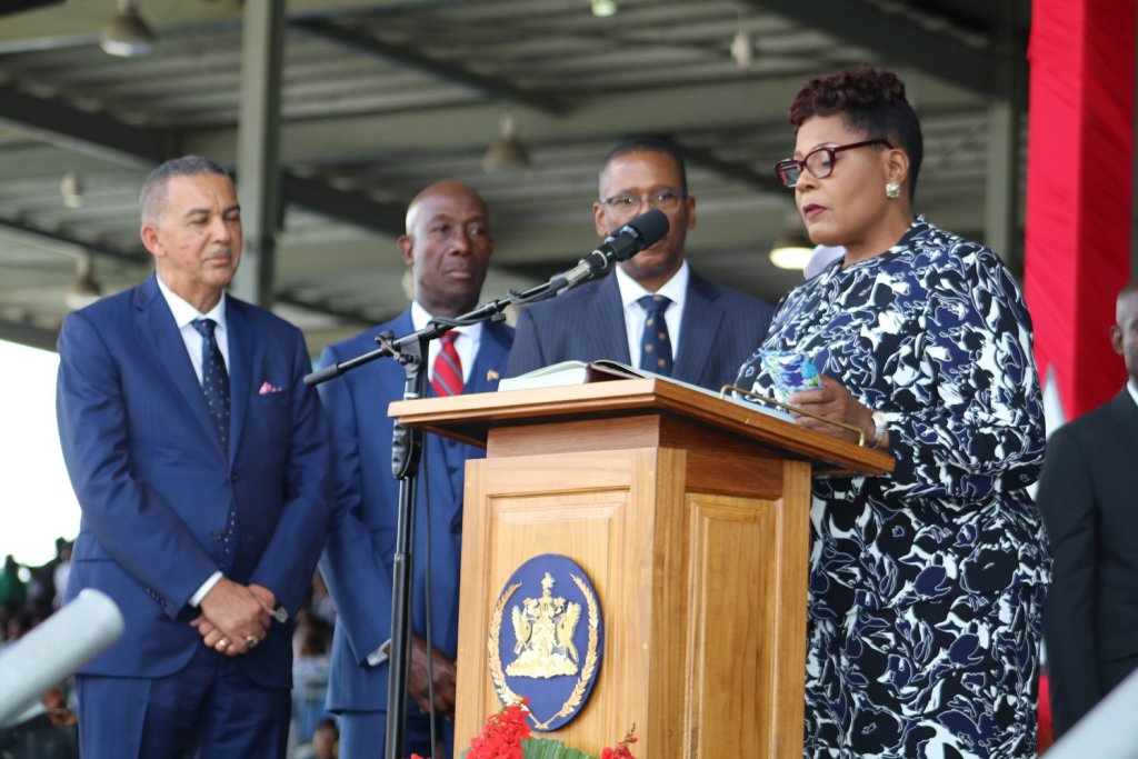 Photo of First female President of Trinidad and Tobago sworn in