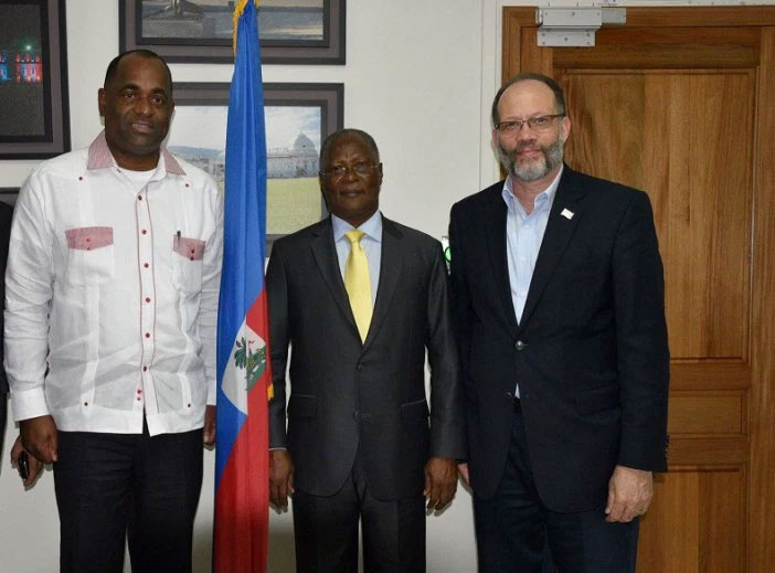 Photo of CARICOM Chair and SG meet Haiti’s Interim President