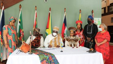 Photo of CARICOM Reparations Commission and UWI Centres  welcome Royal African Delegation