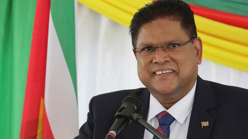 Peresident of Suriname, 61 year old Chandrikapersad Santokhi, head of the Progressive Reform party, VHP