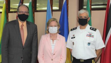Photo of CARICOM SG gets courtesy call from senior US Military Official
