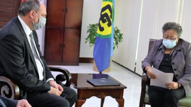 Photo of Remarks by CARICOM Secretary-General Dr Carla Barnett at the Presentation of Credentials by H.E. Gerhard Doujak, Ambassador of the Republic of Austria to CARICOM, 30 May 2022