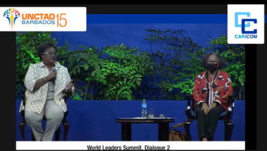 Photo of Secretary-General Dr Carla Barnett answers: Which support instruments fall short to address the particular challenges faced by small island developing states? And how can we change these to help national and regional recovery and build resilience for the future?