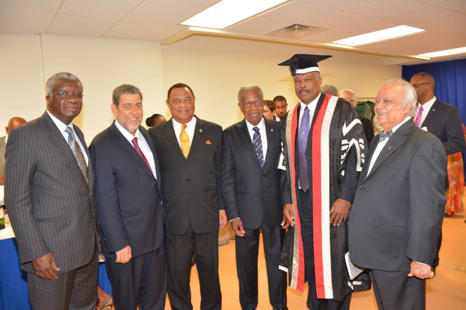 Photo of Three Regional Heads attend new UWI Vice-Chancellor’s installation