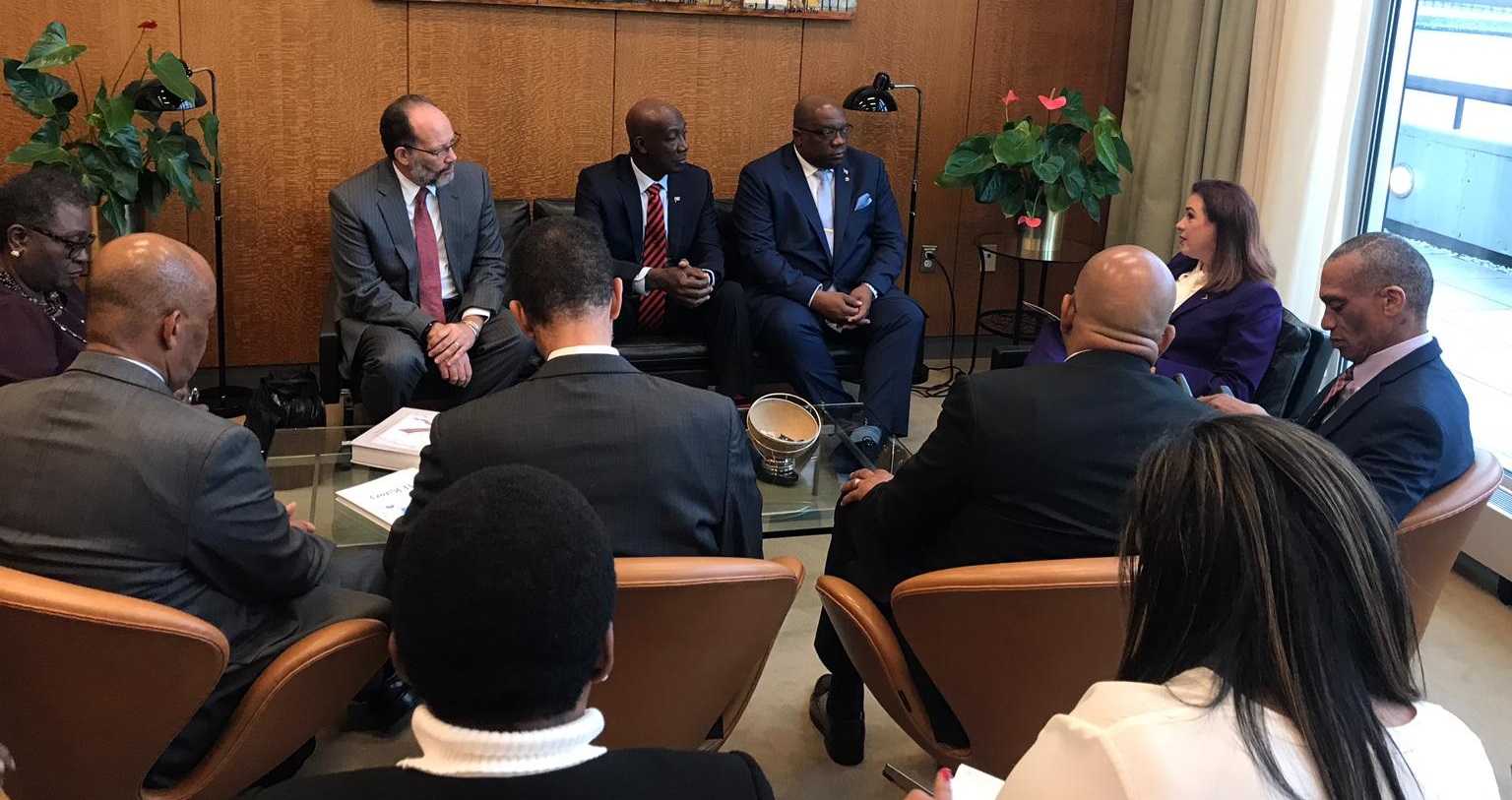 Photo of Statement on second day of visit to the UN by Delegation of CARICOM Member States